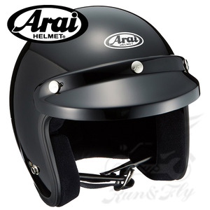[아라이]  ARAI 오픈페이스 헬멧 S-70 블랙 S-70 BLACK