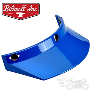 [빌트웰]BILTWELL 헬멧 부속 모토 바이저 블루 MOTO VISOR BLUE