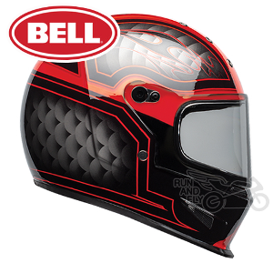 [벨][회원 즉시 할인] BELL 풀페이스 헬멧 엘리미네이터 아웃로 블랙/레드 ELIMINATOR OUTLAW BLACK/RED