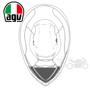 [AGV] 헬멧 K-1 턱마개