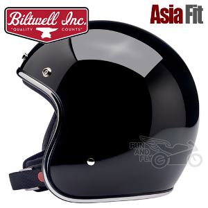 [빌트웰] [회원 즉시 할인] BILTWELL 오픈페이스 헬멧 보난자 글로스 블랙 BONANZA GLOSS BLACK