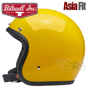[빌트웰][회원 즉시 할인] BILTWELL 오픈페이스 헬멧 보난자 세이프티 옐로우 BONANZA SAFETY YELLOW