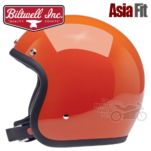 [빌트웰][회원 즉시 할인] BILTWELL 오픈페이스 헬멧 보난자 글로스 해저드 오렌지 BONANZA HAZARD ORANGE