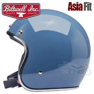 [빌트웰][회원 즉시 할인] BILTWELL 오픈페이스 헬멧 보난자 글로스 바하 블루 BONANZA GLOSS BAJA BLUE