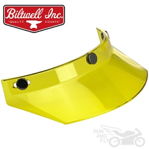 [빌트웰]BILTWELL 헬멧 부속 모토 바이저 옐로우 MOTO VISOR YELLOW
