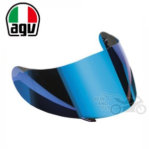 [AGV][회원 즉시 할인] 헬멧 쉴드 미러 블루 K-6 IRIDIUM BLUE SHIELD