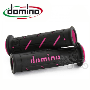 [Domino] 도미노그립 A250 온로드그립 (블랙/핑크domino로고)