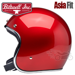 [빌트웰][회원 즉시 할인] BILTWELL 오픈페이스 헬멧 보난자 메탈릭 체리 레드 BONANZA METALLIC CHERRY RED