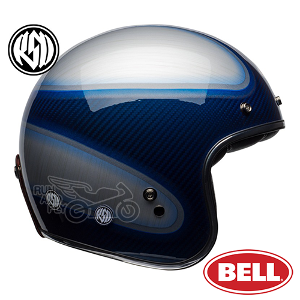 [벨][회원 즉시 할인] BELL 오픈페이스 헬멧 커스텀500 카본 RSD 재거 캔디 블루 CUSTOM500 CARBON RSD JAGGER CANDY BLUE